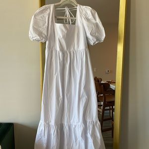 H&M white flowery summer dress